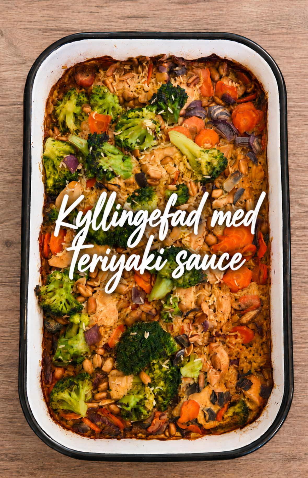 Kyllingefad med appelsin, soja og peanuts