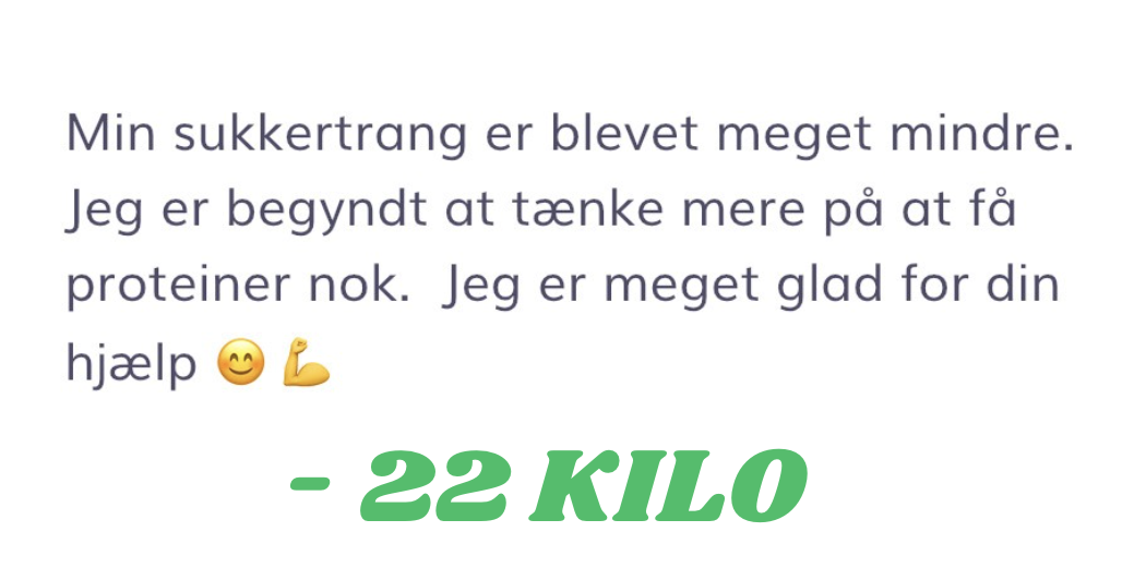 Klient resultat: 22 kilo
