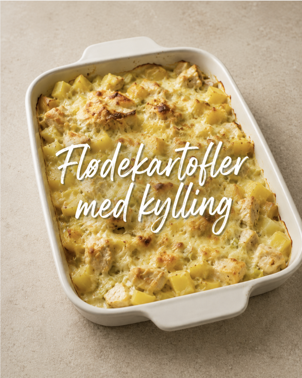 Flødekartofler med kylling